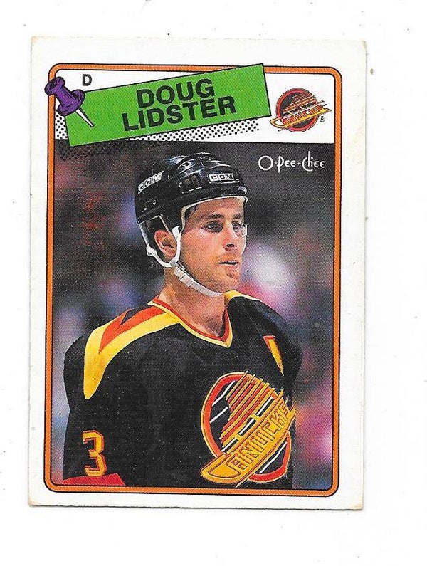 1988-89 OPC #228 Doug Lidster , Vancouver Canucks