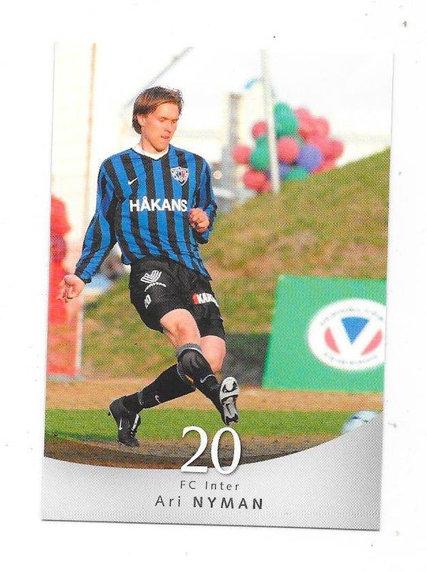 2004 Finnish Cardset Football Card #62 Ari Nyman , FC Inter Turku , FC Thun