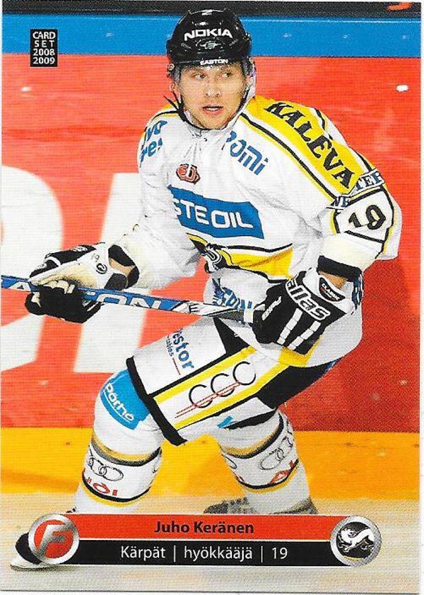 2008-09 Finnish CardSet #308 Juho Keränen , Kärpät