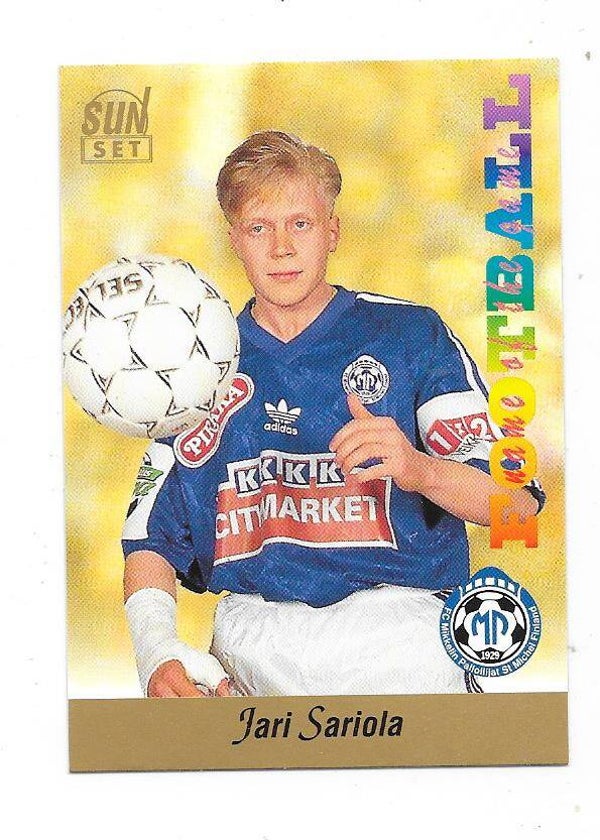 1994 Finnish Sunset Football card #232 Jari Sariola , MP Mikkeli