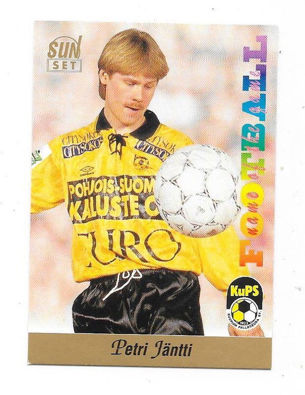 1994 Finnish Sunset Football card #61 Petri Jäntti , KuPS Kuopio