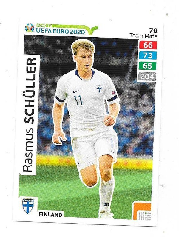 2020 Panini Adrenalyn XL Road to UEFA EURO 2020 #70 Rasmus Schüller , Finland