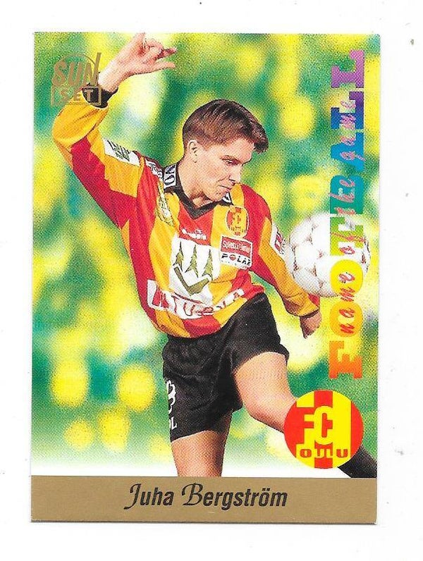 1994 Finnish Sunset Football card #139 Juha Bergström , FC Oulu