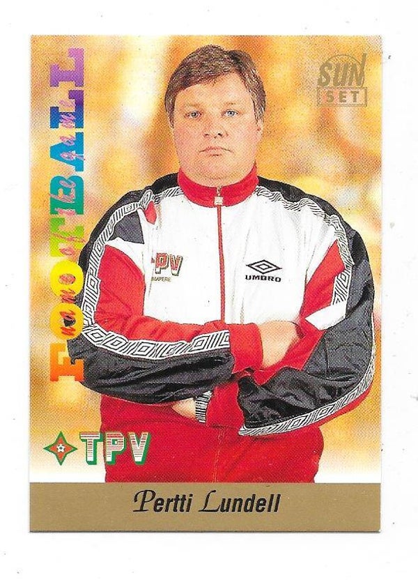 1994 Finnish Sunset Football card #179 Pertti Lundell , TPV Tampere