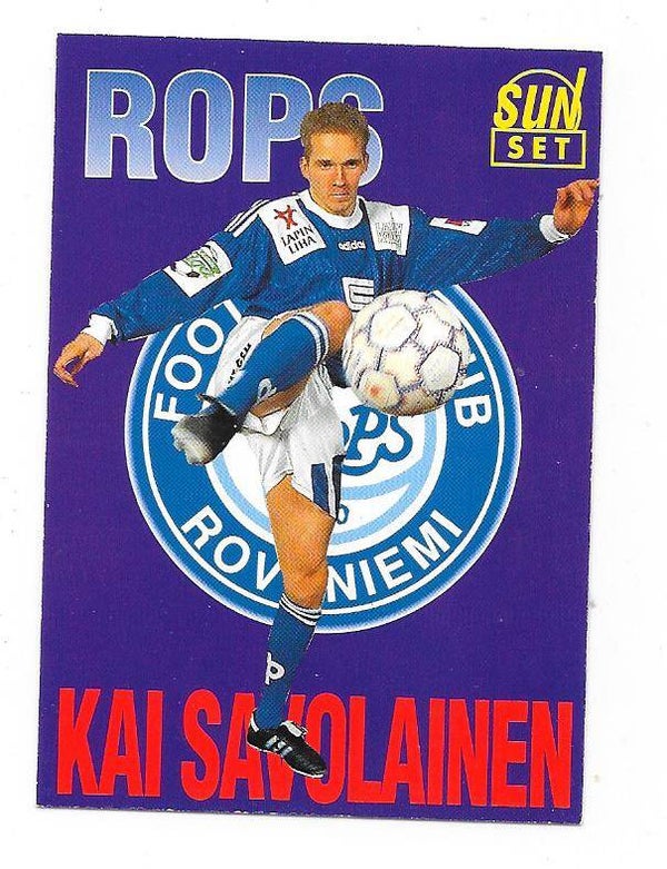 1994 Finnish Sunset Football card #102 Kai Savolainen , RoPS Rovaniemi