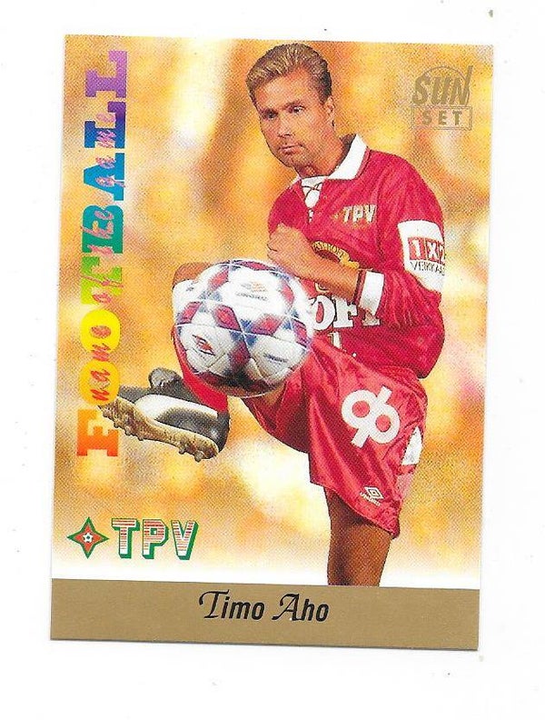 1994 Finnish Sunset Football card #191 Timo Aho , TPV Tampere