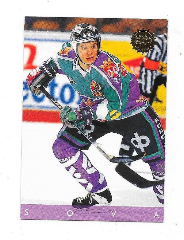 1995-96 Finnish SISU Hockey card #49 Tommi Sova , Jokerit