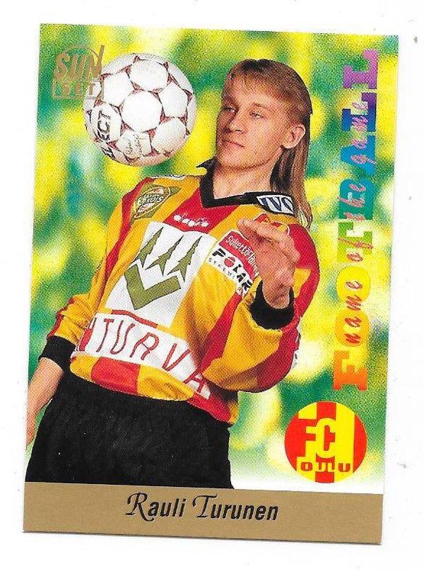 1994 Finnish Sunset Football card #149 Rauli Turunen , FC Oulu