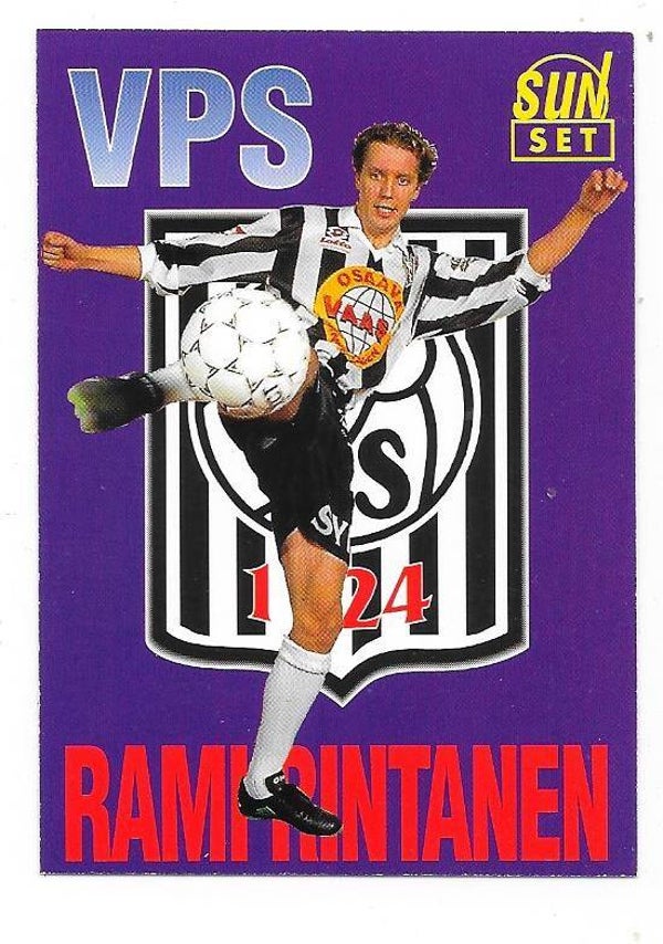 1994 Finnish Sunset Football card #110 Rami Rintanen , VPS Vaasa