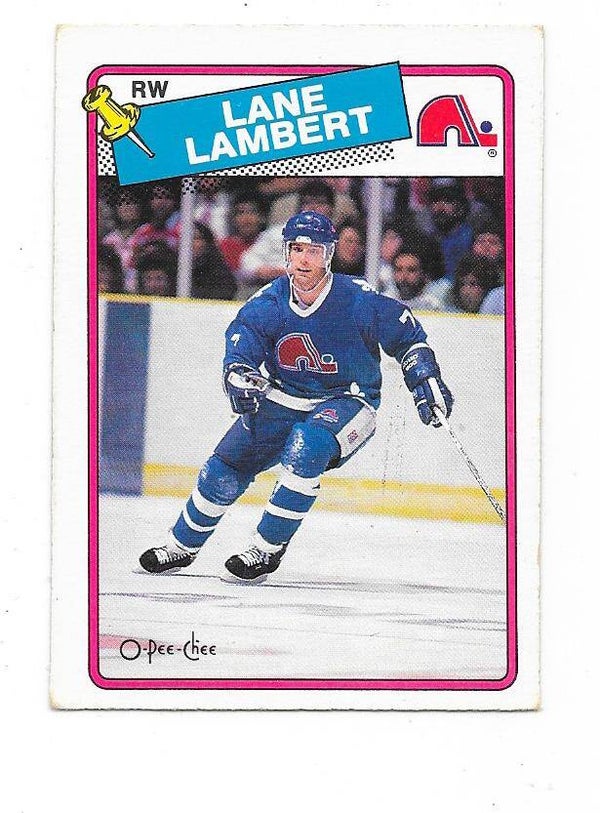 1988-89 OPC #224 Lane Lambert , Quebec Nordiques