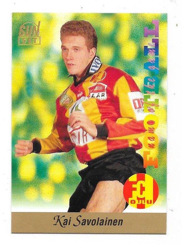 1994 Finnish Sunset Football card #148 Kai Savolainen , FC Oulu