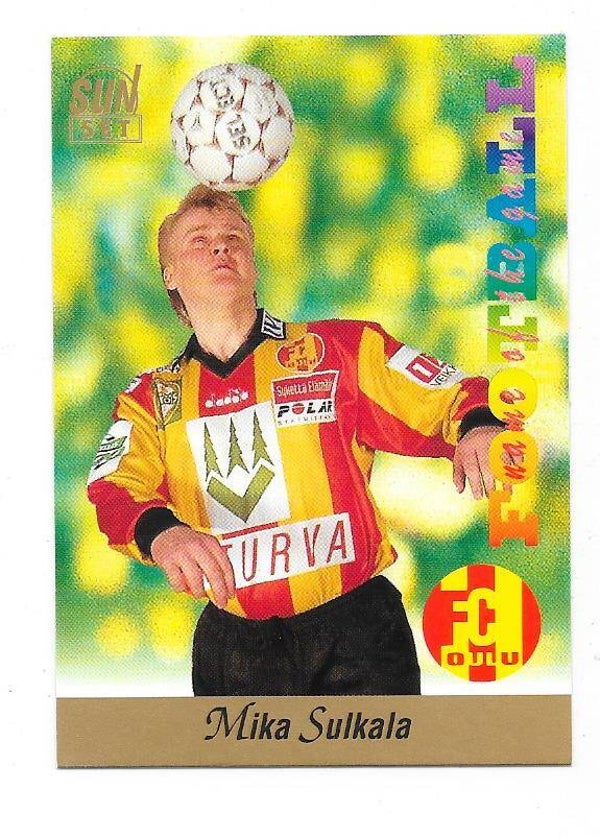 1994 Finnish Sunset Football card #155 Mika Sulkala , FC Oulu