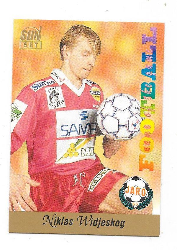 1994 Finnish Sunset Football card #100 Niklas Widjeskog , Jaro FF , Östersunds FK