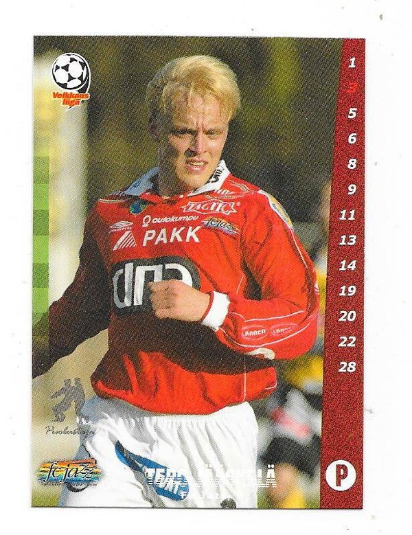 2002 Finnish Cardset Football #94 Tero Jääskelä ,  FC Jazz Pori