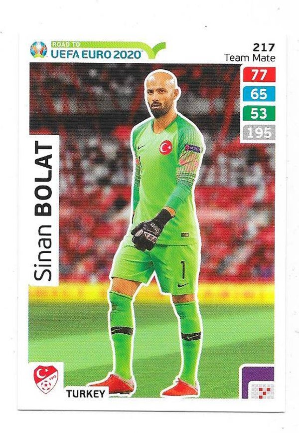 2020 Panini Adrenalyn XL Road to UEFA EURO 2020 #217 Sinan Bolat , Turkey
