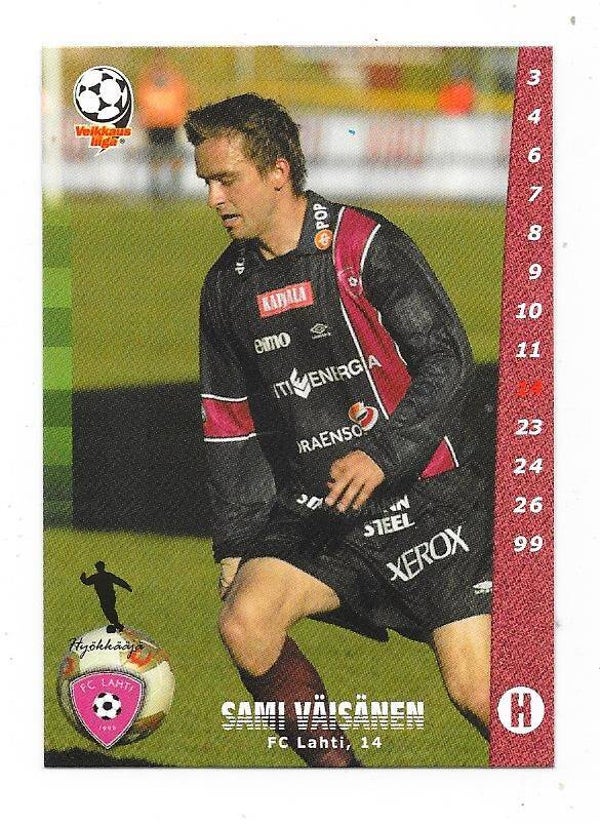 2002 Finnish Cardset Football #128 Sami Väisänen , FC Lahti