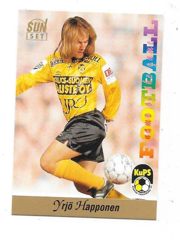 1994 Finnish Sunset Football card #70 Yrjö Happonen , KuPS Kuopio