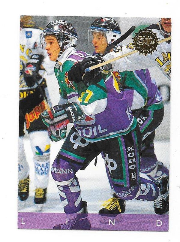 1995-96 SISU #50 Juha Lind , Jokerit . Dallas Stars , Montreal Canadiens