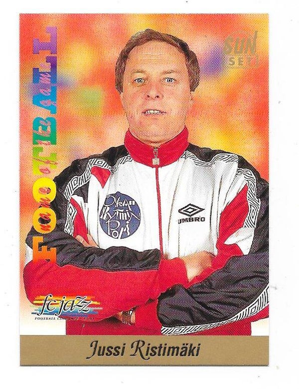 1994 Finnish Sunset Football card #242 Jussi Ristimäki , FC Jazz , Pori