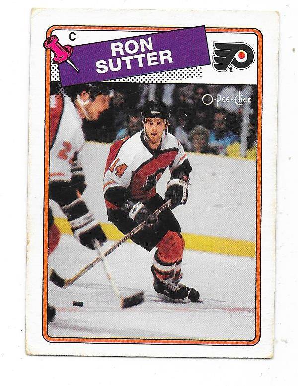 1988-89 OPC #126 Ron Sutter , Philadelphia Flyers