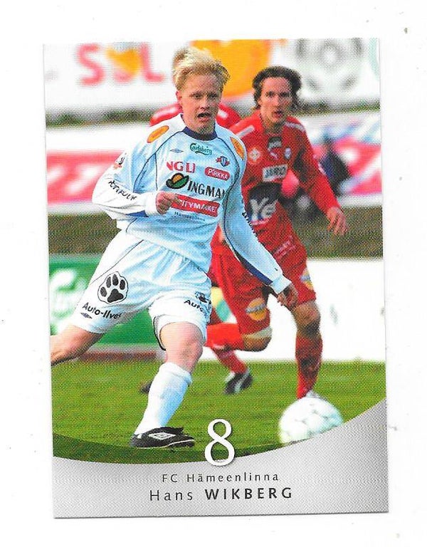 2004 Finnish Cardset Football Card #54 Hans Wikberg , FC Hämeenlinna