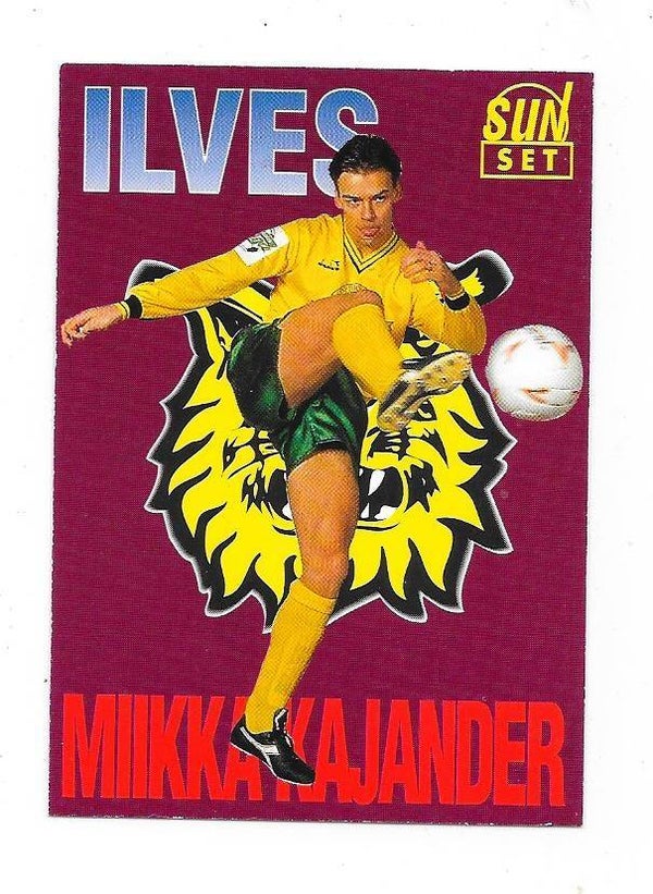 1994 Finnish Sunset Football card #91 Miikka Kajander , Ilves Tampere  , Motala AIF