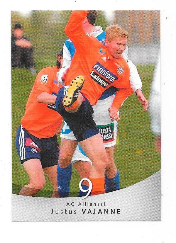 2004 Finnish Cardset Football Card #12 Justus Vajanne , AC Allianssi