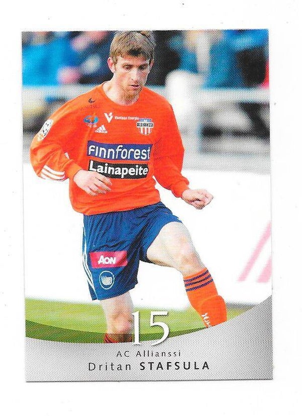 2004 Finnish Cardset Football Card #10 Dritan Stafsula , AC Allianssi , Bodø/Glimt