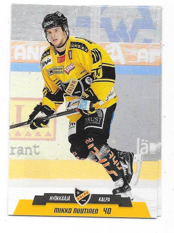 2017-18 Finnish Cardset #69 Mikko Nuutinen Kalpa , HKM Zvolen
