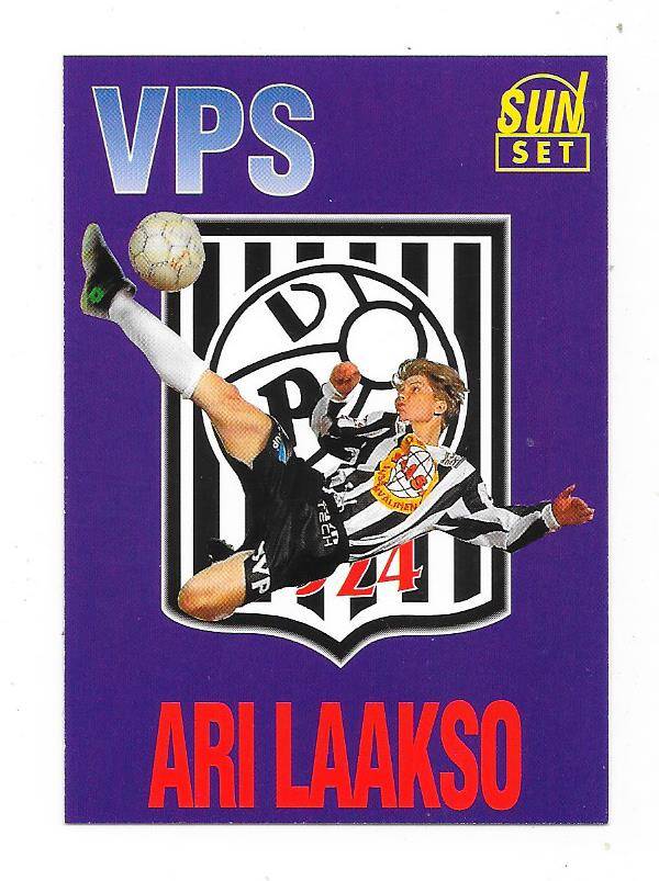 1994 Finnish Sunset Football card #109 Ari Laakso , VPS Vaasa