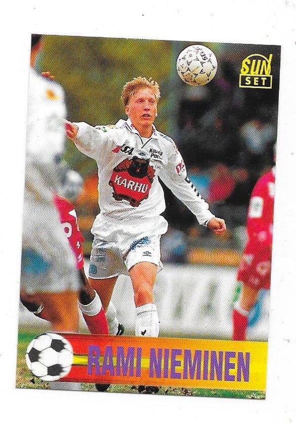 1995 Finnish Sunset Football card #169 Rami Nieminen , FC Jazz Pori