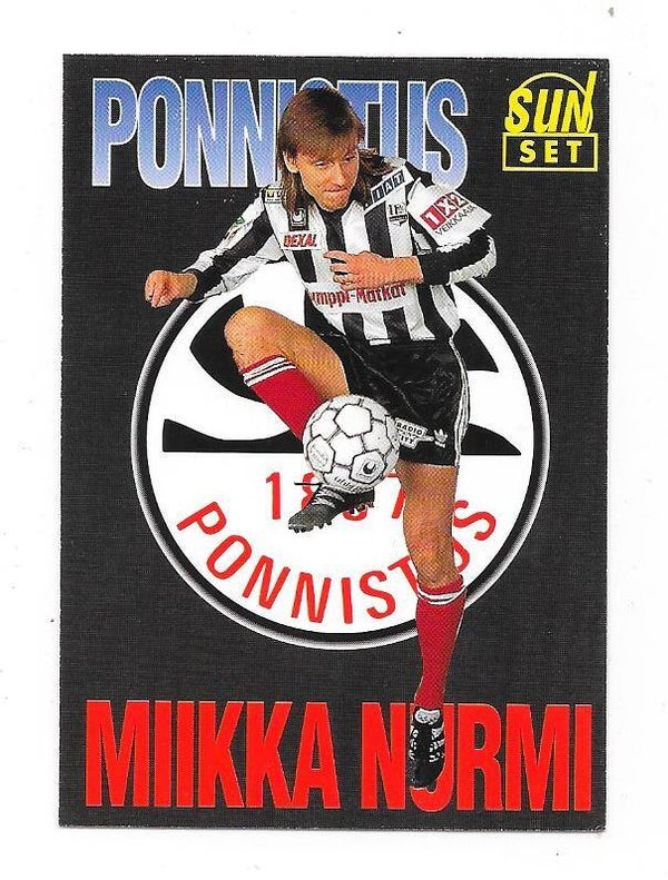 1994 Finnish Sunset Football card #30 Miikka Nurmi , Ponnistus Helsinki