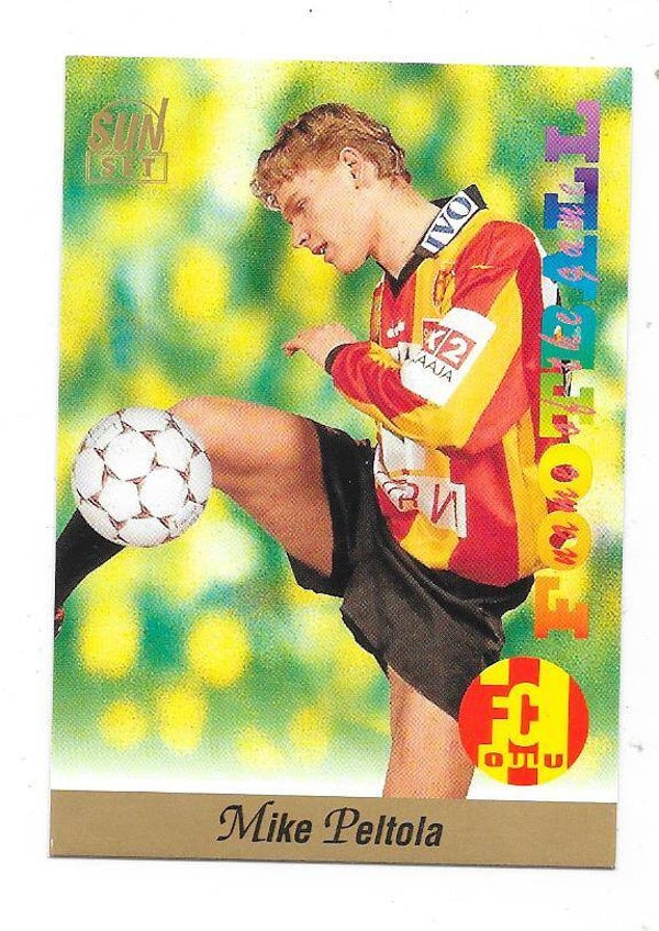 1994 Finnish Sunset Football card #144 Mike Peltola , FC Oulu , FK Bodø/Glimt