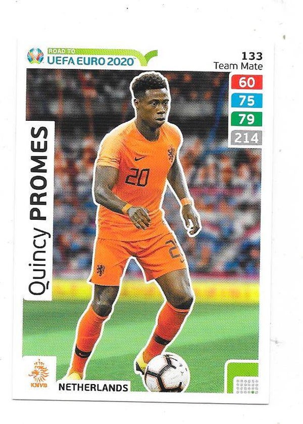 2020 Panini Adrenalyn XL Road to UEFA EURO 2020 #133 Quincy Promes , Netherlands