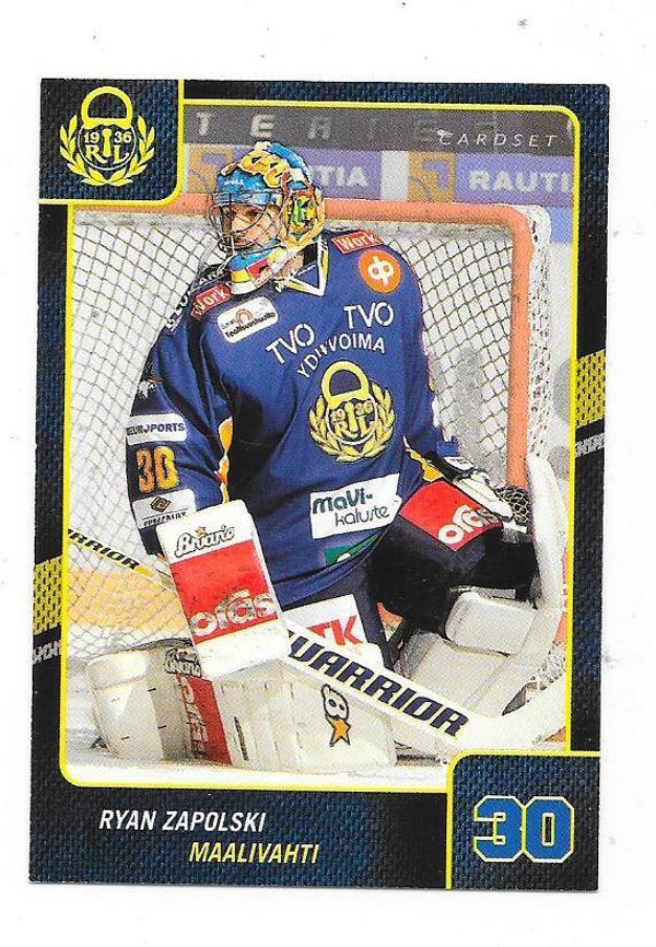 2013-14 Finnish Cardset #266 Ryan Zapolski  Lukko , Mercyhurst College