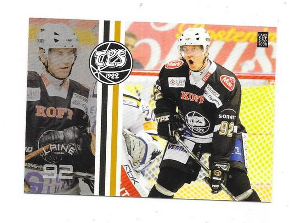2007-08 Finnish CardSet #323 Teemu Laine , TPS