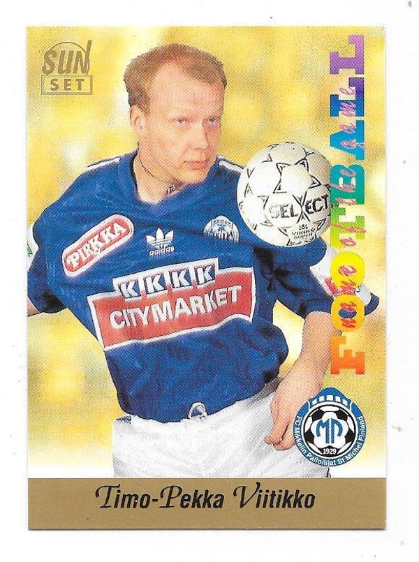1994 Finnish Sunset Football card #237 Timo-Pekka Viitikko , MP Mikkeli
