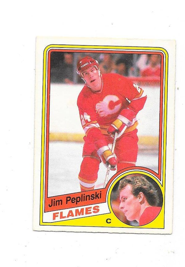 1984-85 OPC #233 Jim Peplinski , Calgary Flames