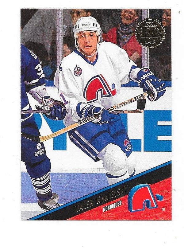 1993-94 LEAF Ice Hockey card #207 Valeri Kamensky , Quebec Nordiques