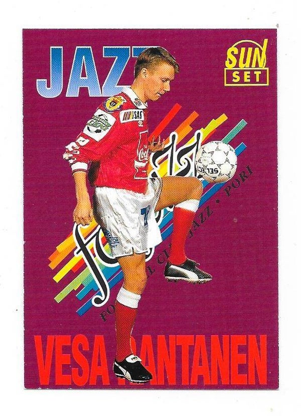 1994 Finnish Sunset Football card #125 Vesa Rantanen , FC Jazz , Pori