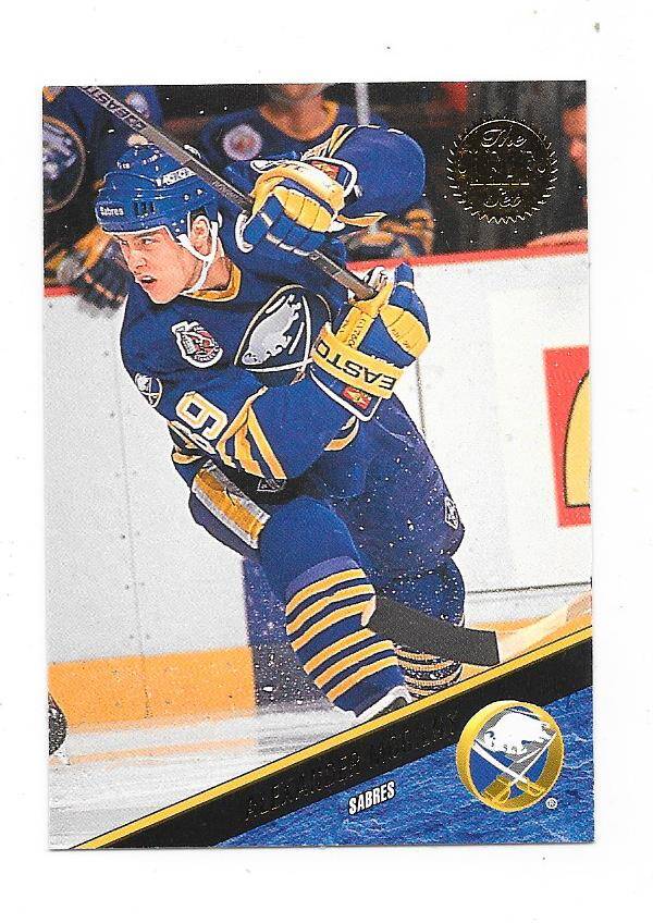 1993-94 LEAF Ice Hockey Card #91 Alexander Mogilny , Buffalo Sabres
