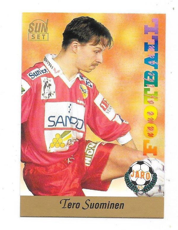 1994 Finnish Sunset Football card #102 Tero Suominen , Jaro FF