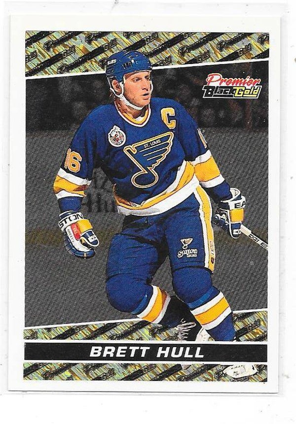 1993-94 Topps Premier Black Gold #21 Brett Hull , St Louis Blues