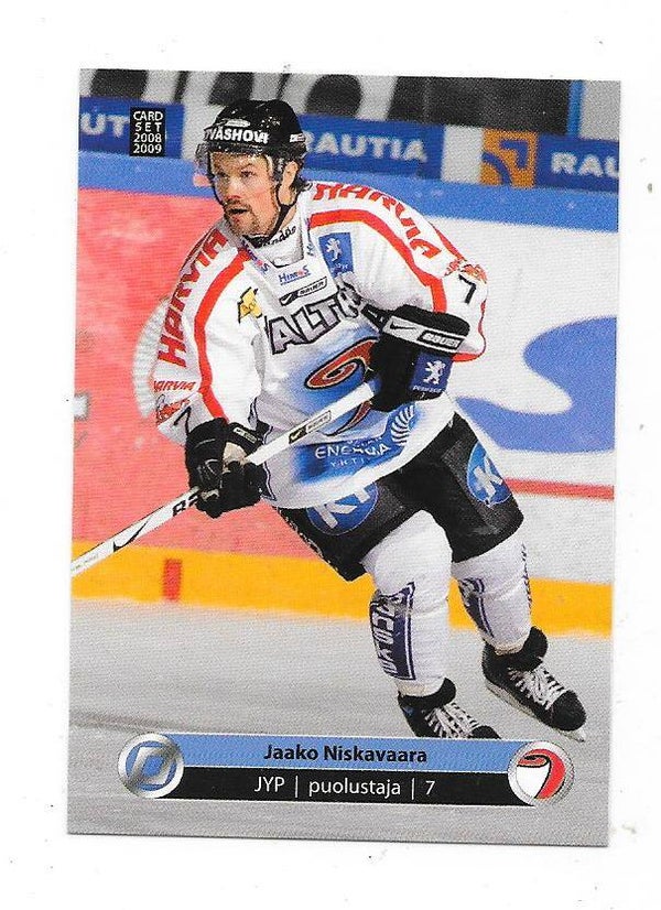 2008-09 Finnish CardSet #38 Jaako Niskavaara , JYP & EHC Lustenau
