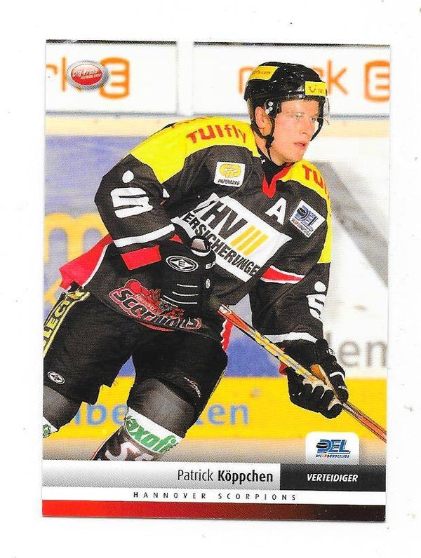 2007-08 German DEL Ice Hockey card #349 Patrick Köppchen , Hannover Scorpions  , Neepawa Natives