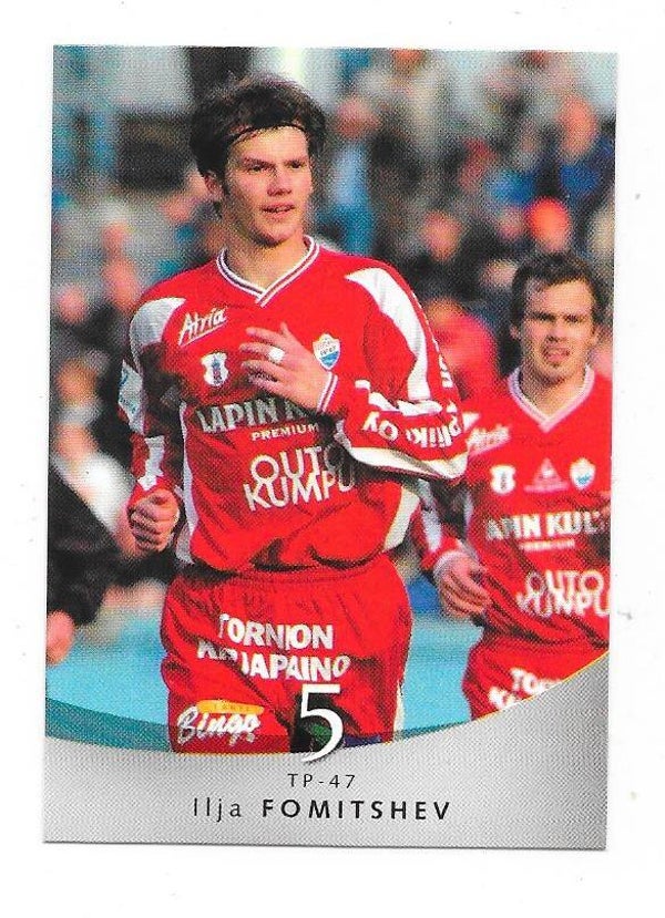 2004 Finnish Cardset Football card #174 Ilya Fomichev  , TP-47 Tornio , Okzhetpes