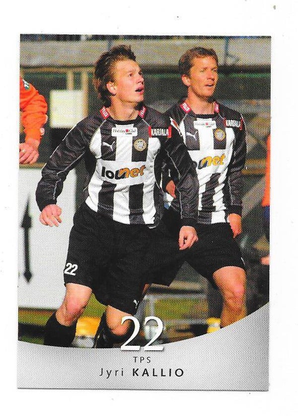2004 Finnish Cardset Football card #191 Jyri Kallio , TPS Turku