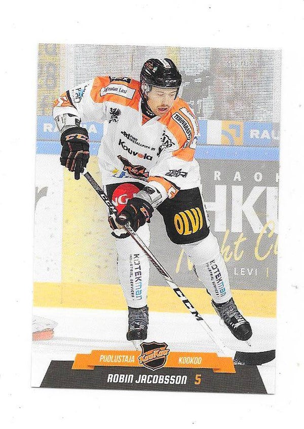 2017-18 Finnish Cardset Ice hockey card #75 Robin Jacobsson , KooKoo , Brynäs IF