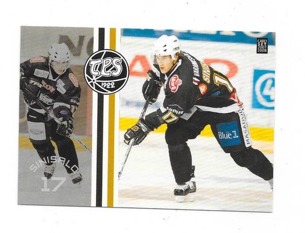 2007-08 Finnish CardSet #318 Tomas Sinisalo , TPS , Herning Blue Fox