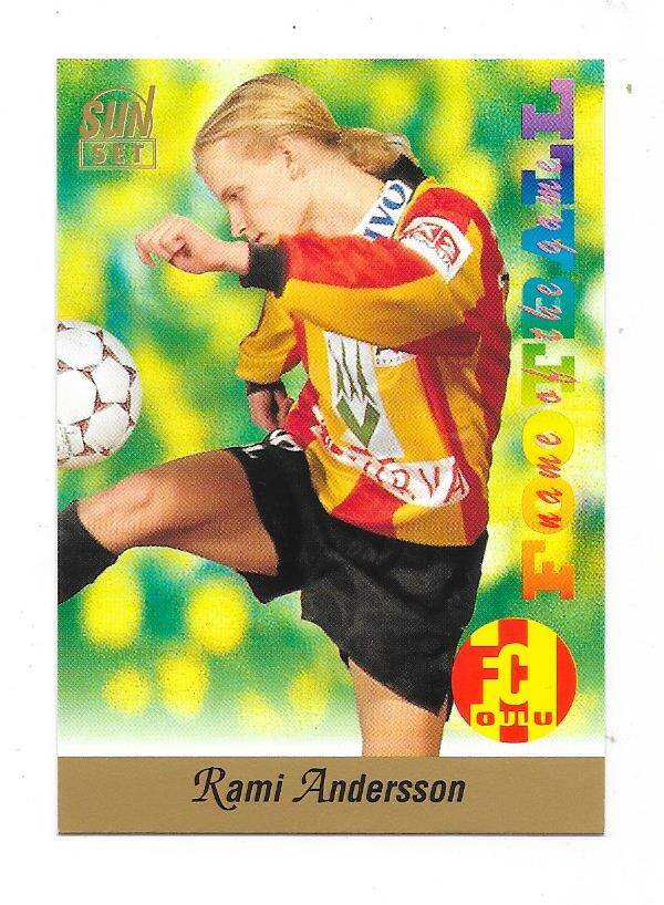 1994 Finnish Sunset Football card #154 Rami Andersson , FC Oulu